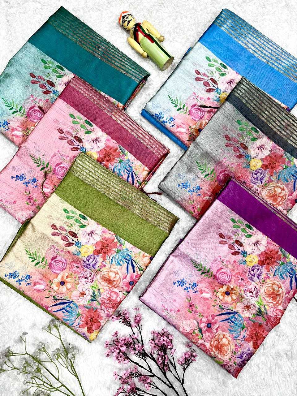 Ynf Soft Cotton KESH505 FLORAL PRINTED SOFT COTTON Sarees Wholesale Printed Sarees Floral Sarees Manufacturer