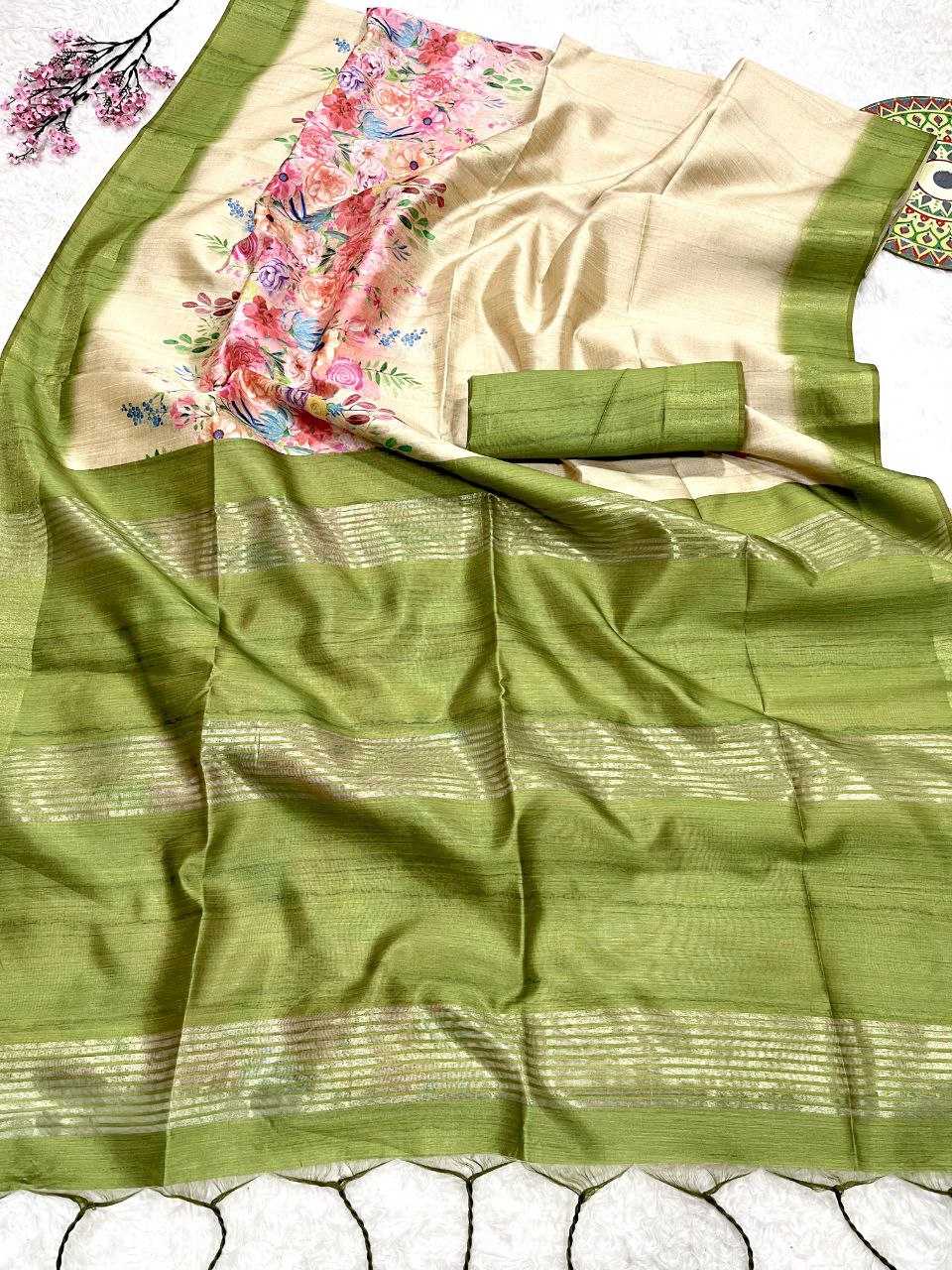 Ynf Soft Cotton KESH505 FLORAL PRINTED SOFT COTTON Sarees Wholesale Printed Sarees Floral Sarees Manufacturer