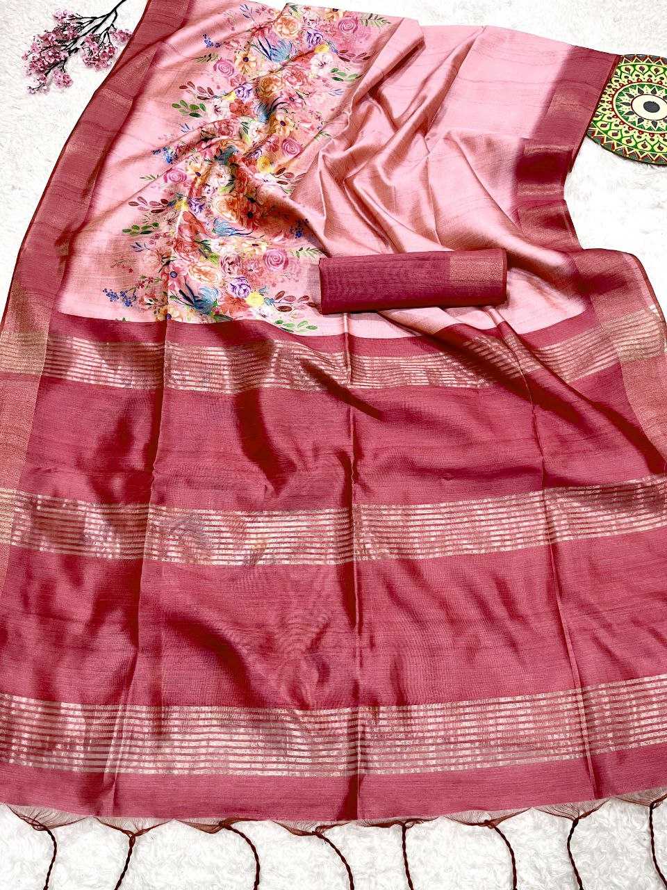 Ynf Soft Cotton KESH505 FLORAL PRINTED SOFT COTTON Sarees Wholesale Printed Sarees Floral Sarees Manufacturer