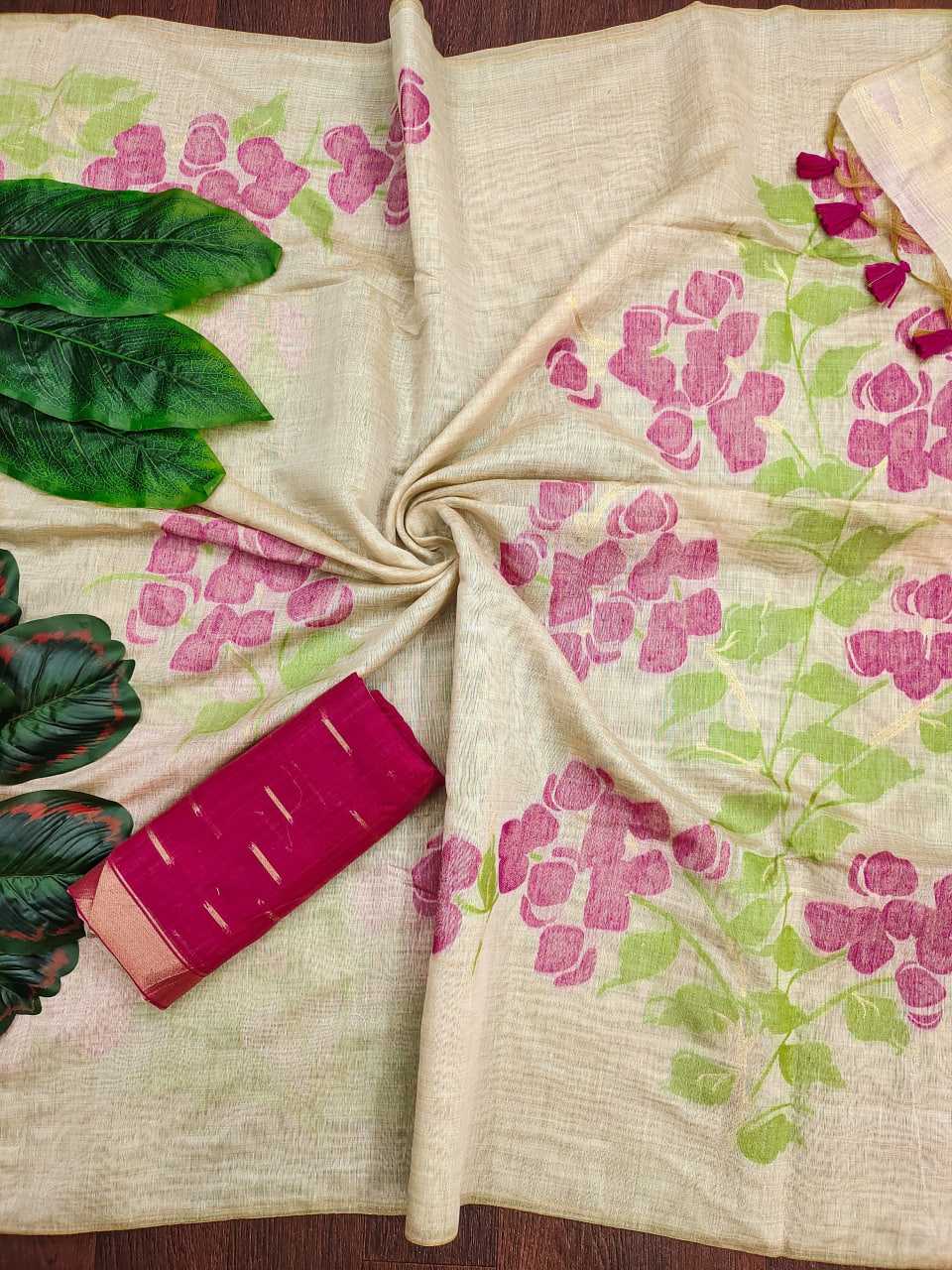 Ynf Soft Cotton KESH505 MUGA COTTON 205 Sarees Wedding Collections Festive Collections Wholesale Butta Sarees Cotton Sarees Sarees With Blouse Manufacturer