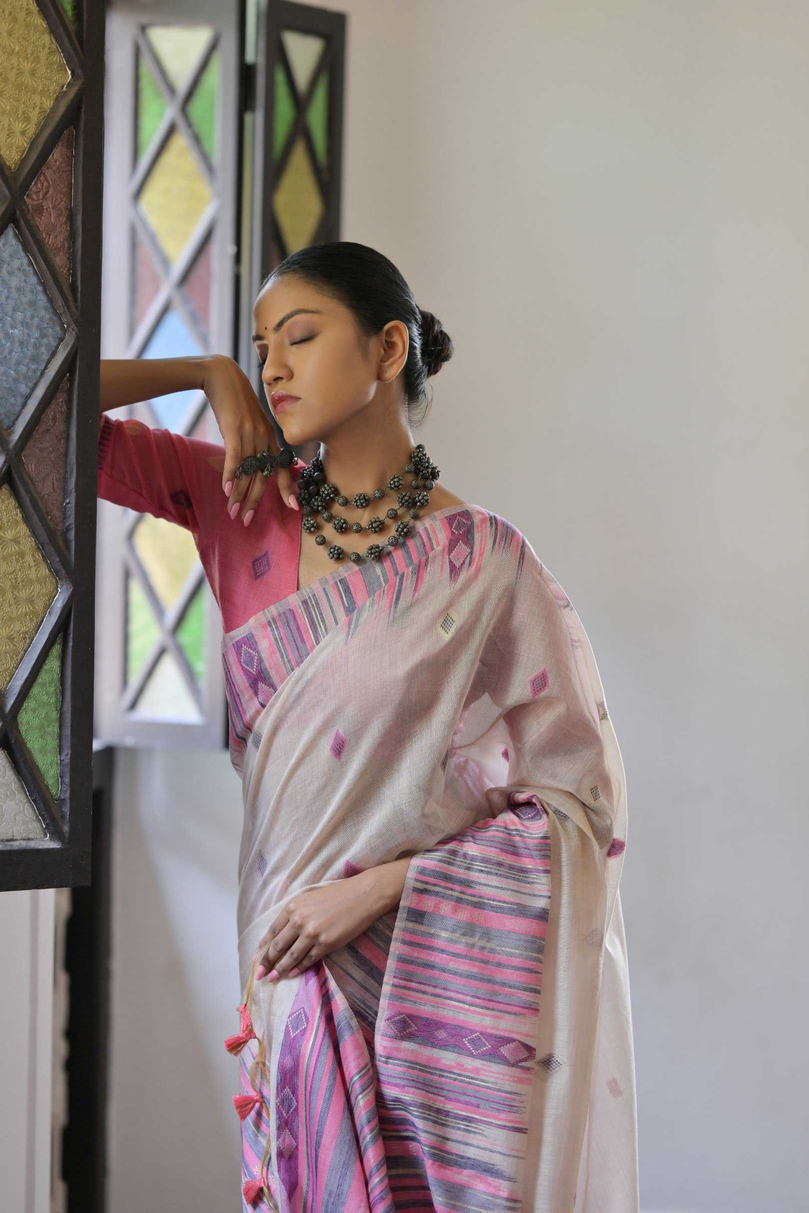 Ynf Soft Cotton KESH505 MUGA COTTON 209 Sarees Wedding Collections Festive Collections Wholesale Ikkat Saree Cotton Sarees Sarees With Blouse Manufacturer