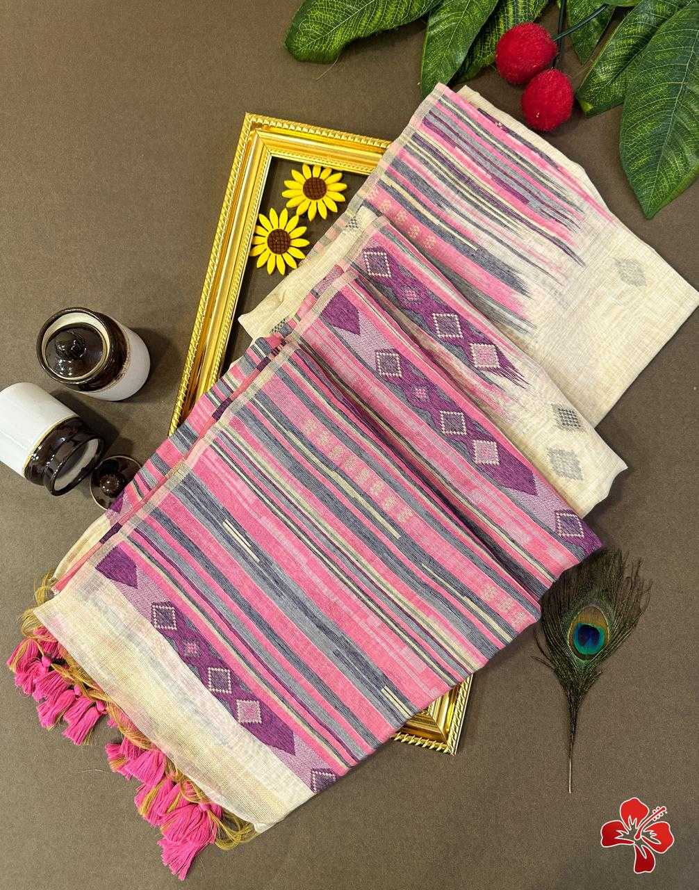 Ynf Soft Cotton KESH505 MUGA COTTON 209 Sarees Wedding Collections Festive Collections Wholesale Ikkat Saree Cotton Sarees Sarees With Blouse Manufacturer