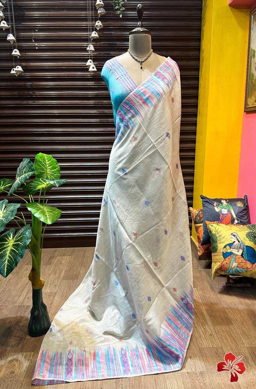 Ynf Soft Cotton KESH505 MUGA COTTON 209 Sarees Wedding Collections Festive Collections Wholesale Ikkat Saree Cotton Sarees Sarees With Blouse Manufacturer