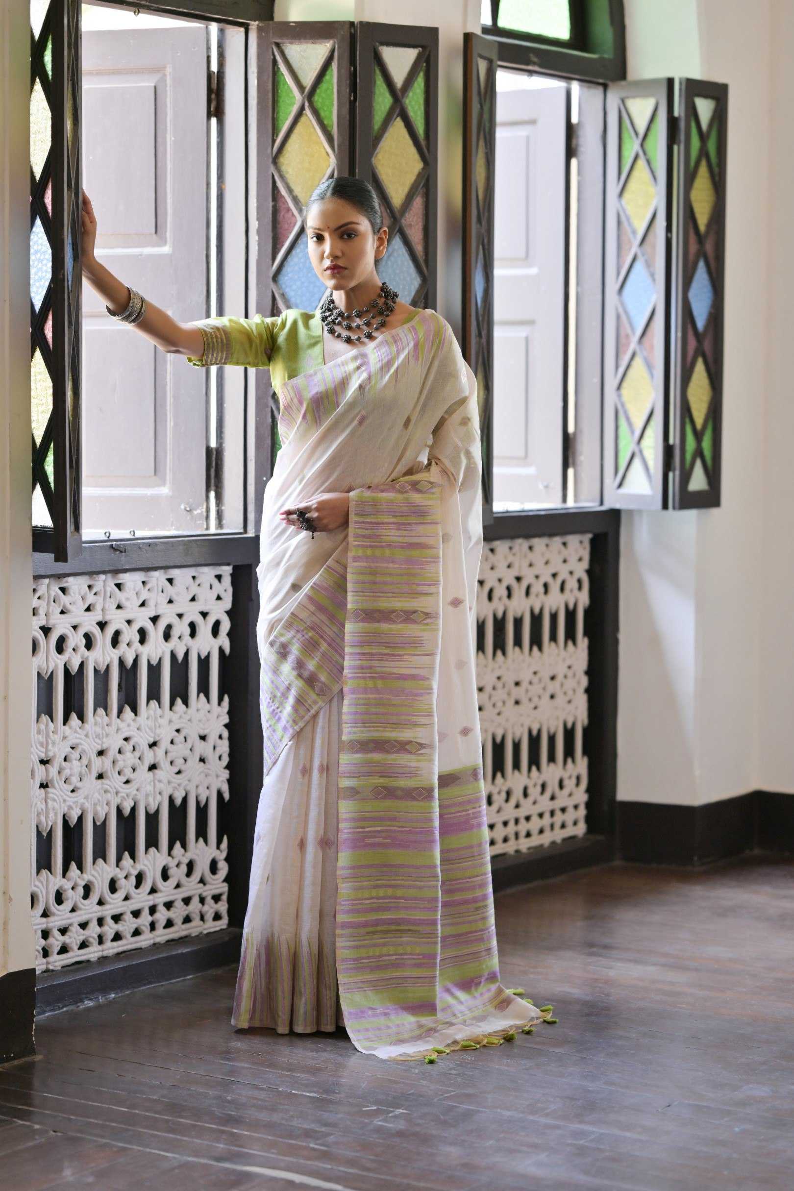 Ynf Soft Cotton KESH505 MUGA COTTON 209 Sarees Wedding Collections Festive Collections Wholesale Ikkat Saree Cotton Sarees Sarees With Blouse Manufacturer