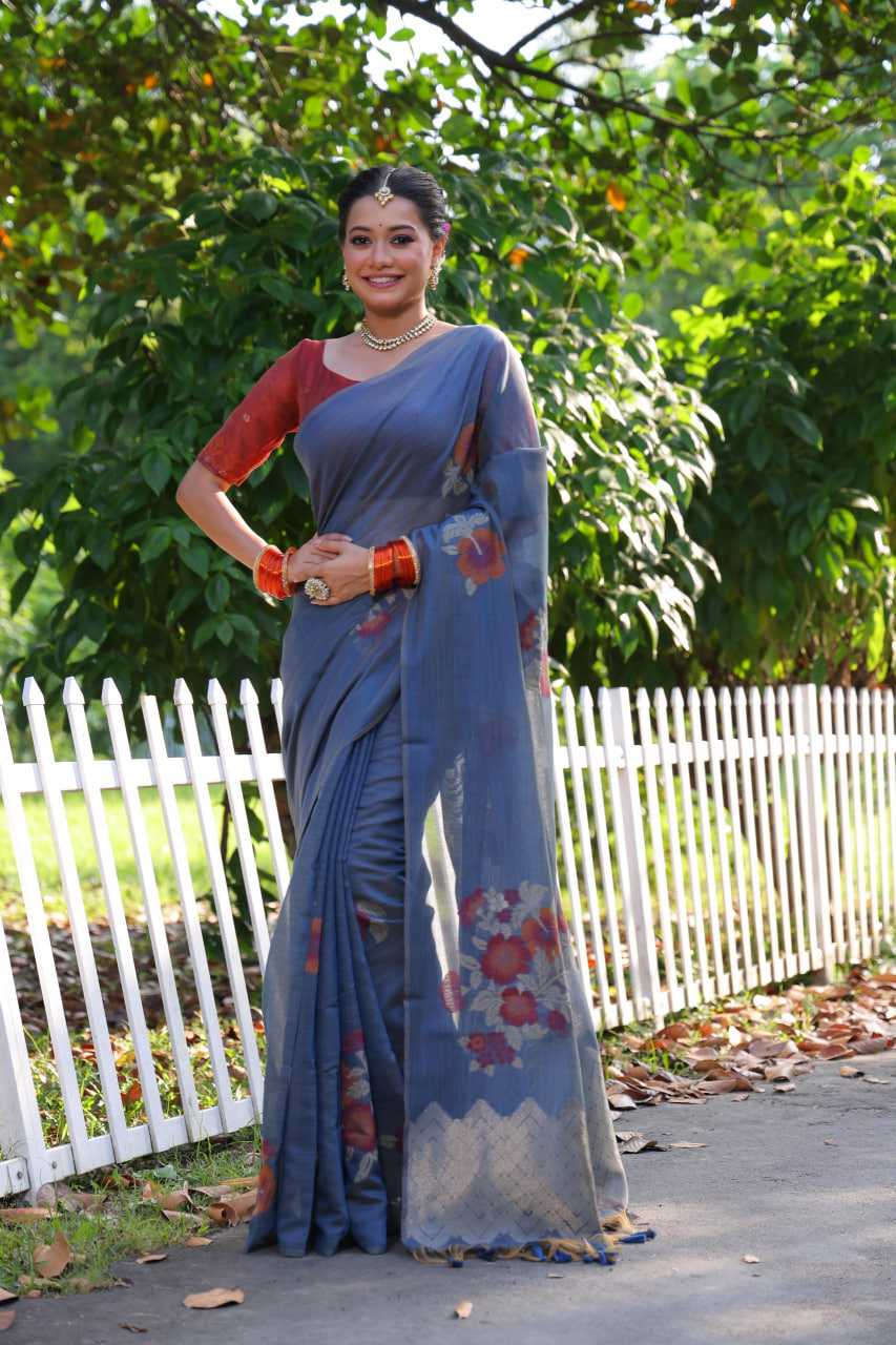 Ynf Soft Cotton KESH505 Muga Cotton 225 Sarees Wedding Collections Festive Collections Wholesale Cotton Sarees Zari Sarees Sarees With Blouse Manufacturer