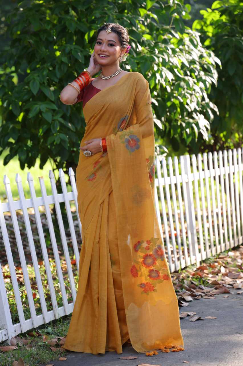 Ynf Soft Cotton KESH505 Muga Cotton 225 Sarees Wedding Collections Festive Collections Wholesale Cotton Sarees Zari Sarees Sarees With Blouse Manufacturer
