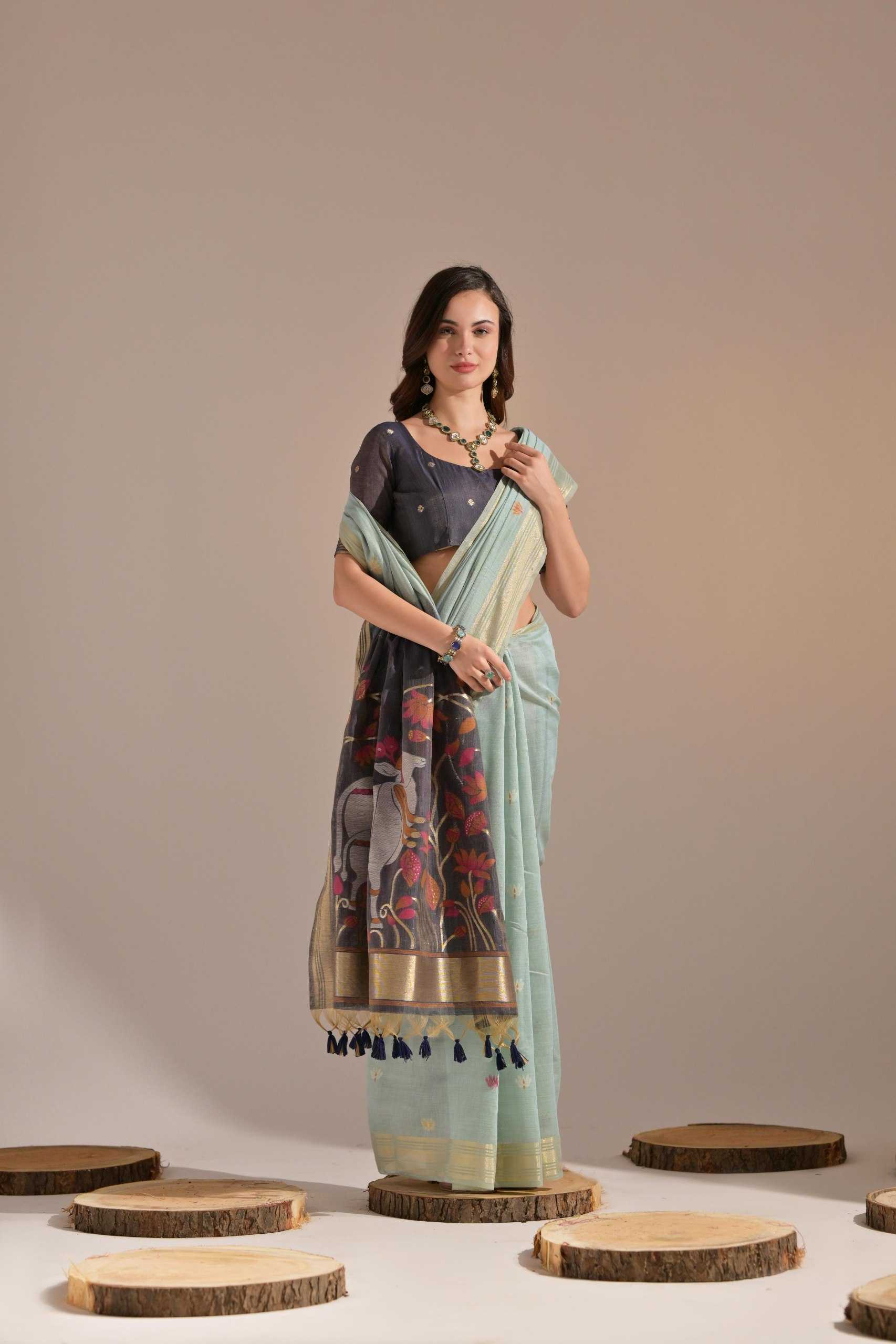 Ynf Soft Cotton KESH505 MUGA COTTON 407 Sarees Wedding Collections Festive Collections Wholesale Traditional Sarees Cotton Sarees Zari Sarees Manufacturer
