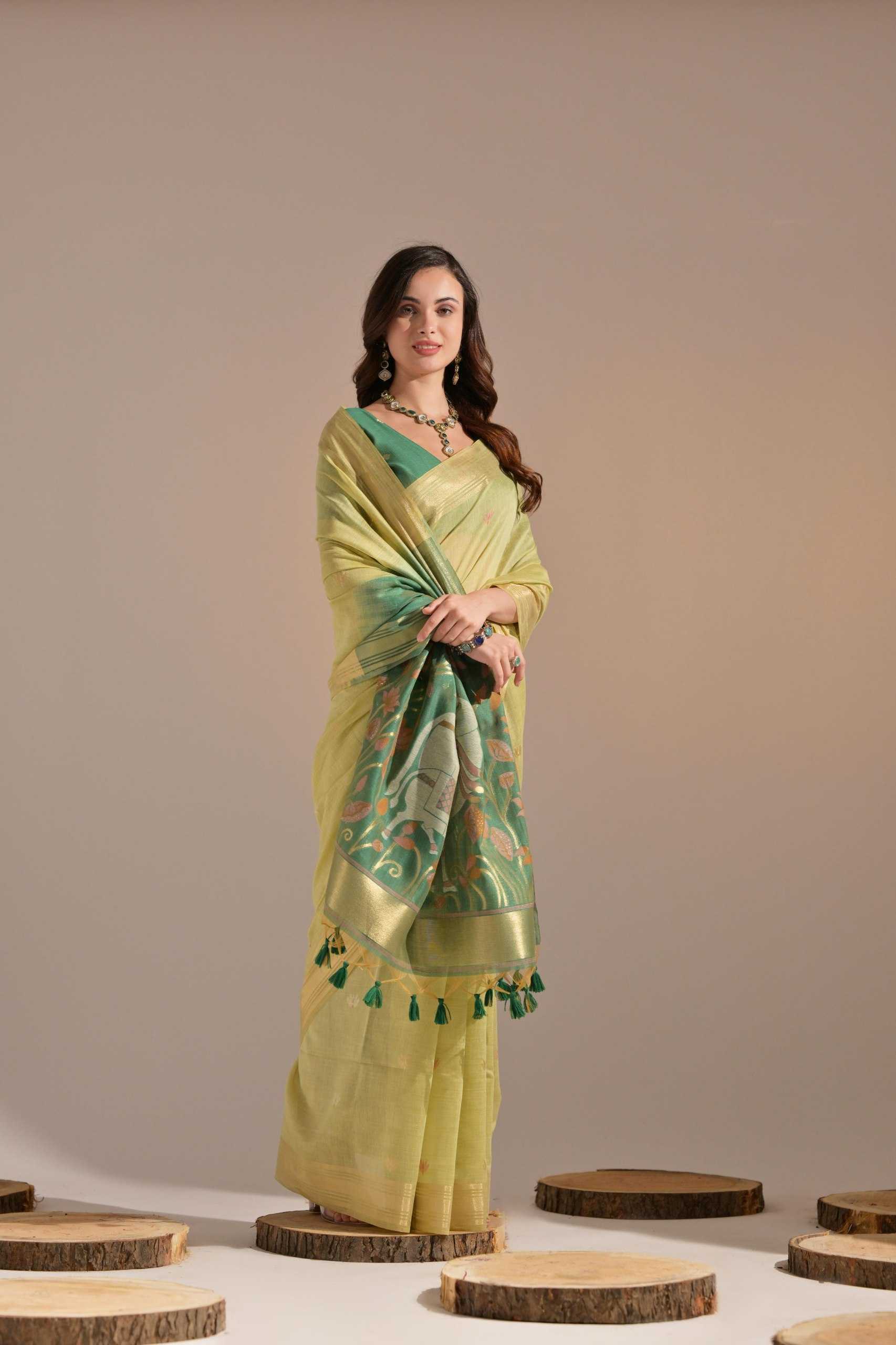 Ynf Soft Cotton KESH505 MUGA COTTON 407 Sarees Wedding Collections Festive Collections Wholesale Traditional Sarees Cotton Sarees Zari Sarees Manufacturer