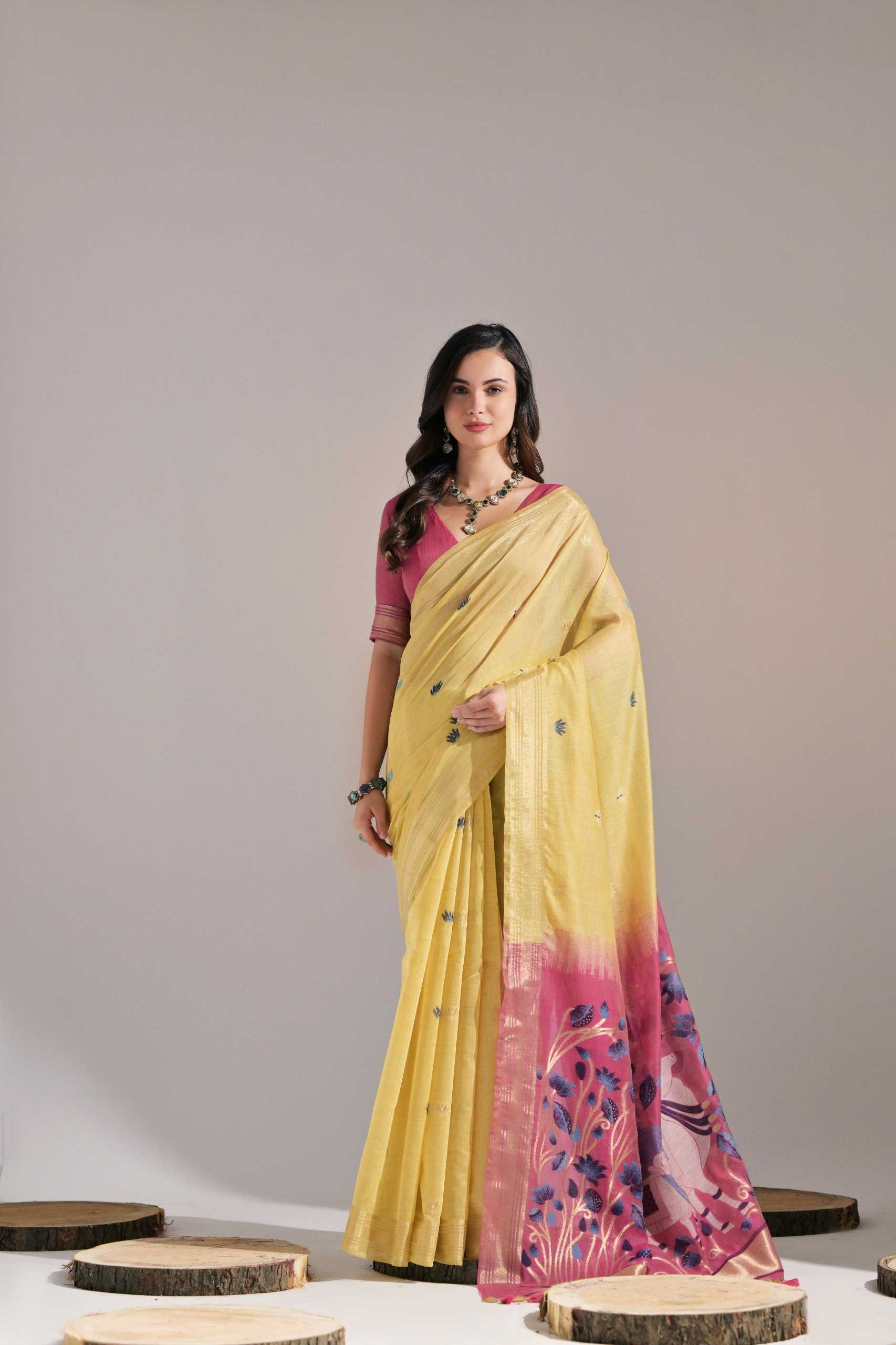 Ynf Soft Cotton KESH505 MUGA COTTON 407 Sarees Wedding Collections Festive Collections Wholesale Traditional Sarees Cotton Sarees Zari Sarees Manufacturer