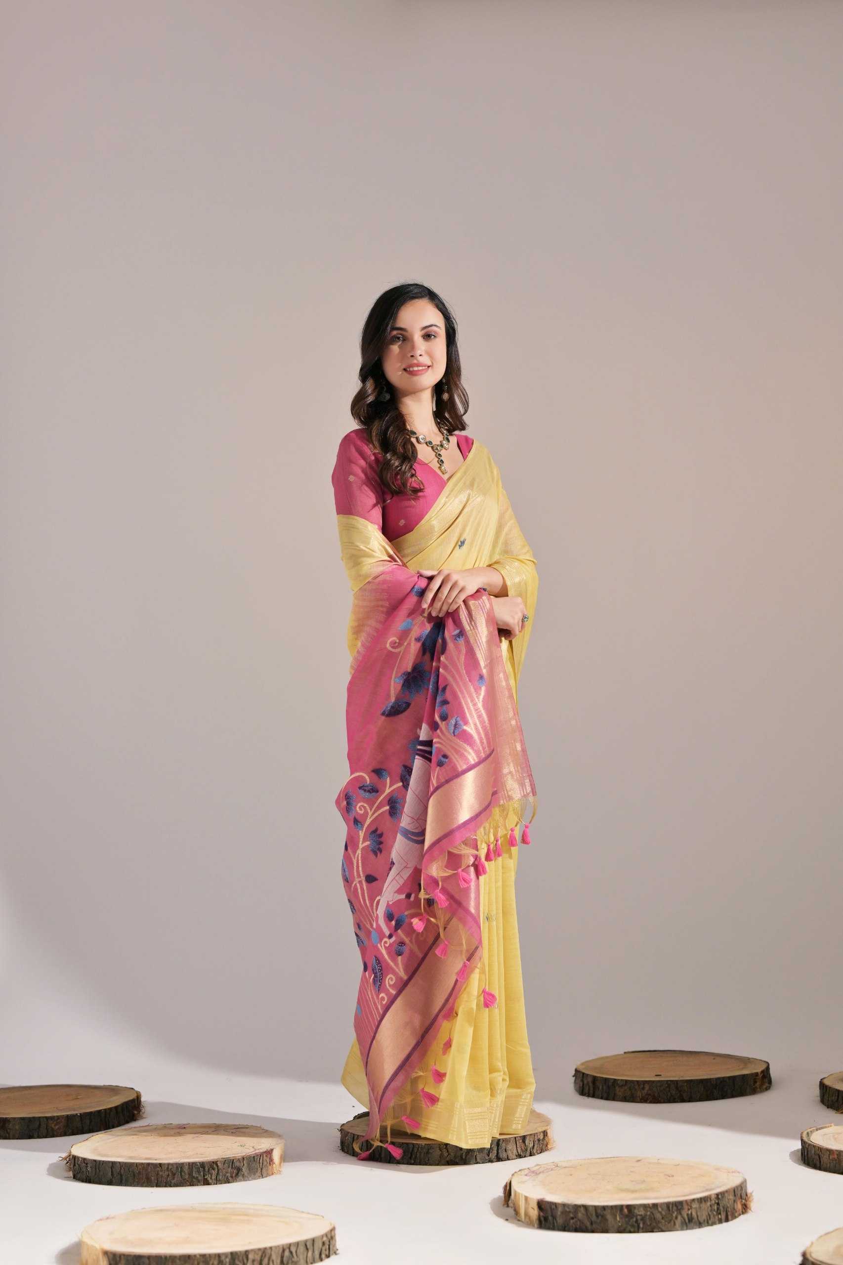 Ynf Soft Cotton KESH505 MUGA COTTON 407 Sarees Wedding Collections Festive Collections Wholesale Traditional Sarees Cotton Sarees Zari Sarees Manufacturer