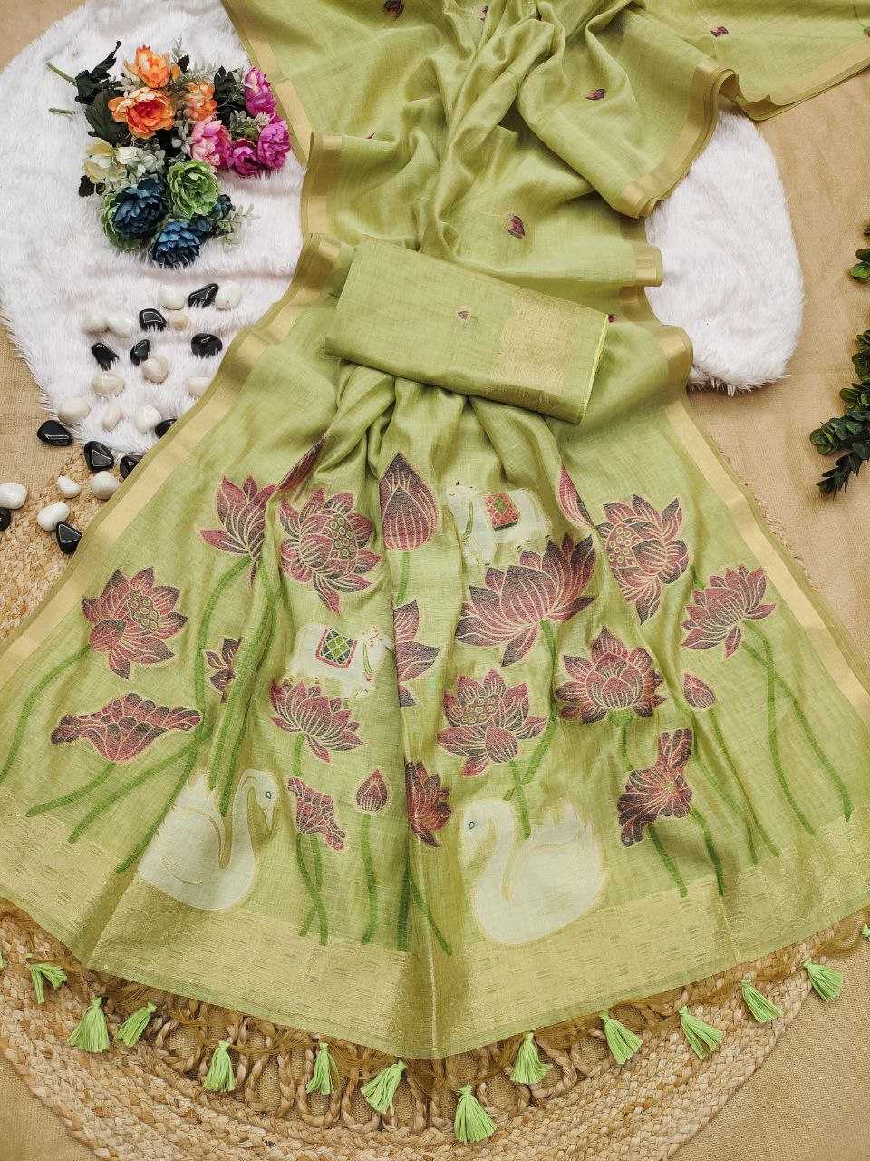 Ynf Soft Cotton KESH505 MUGA COTTON 502 Sarees Wedding Collections Festive Collections Wholesale Zari Border Sarees Cotton Sarees Sarees With Blouse Manufacturer