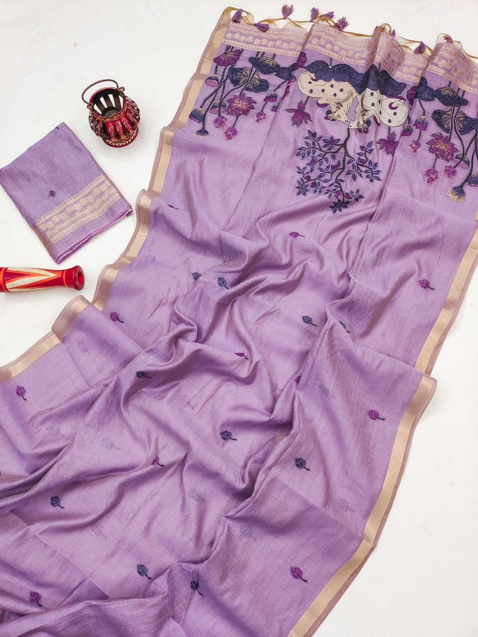 Ynf Soft Cotton KESH505 MUGA COTTON 503 Sarees Wedding Collections Festive Collections Wholesale Zari Border Sarees Cotton Sarees Onam Collections Manufacturer