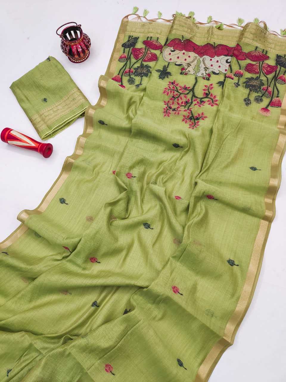 Ynf Soft Cotton KESH505 MUGA COTTON 503 Sarees Wedding Collections Festive Collections Wholesale Zari Border Sarees Cotton Sarees Onam Collections Manufacturer