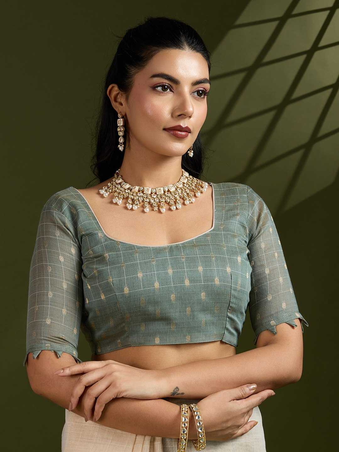 Ynf Soft Cotton KESH505 MUGA COTTON CHECKS 1 Sarees Wedding Collections Festive Collections Wholesale Kalamkari Sarees Traditional Sarees Cotton Sarees Manufacturer