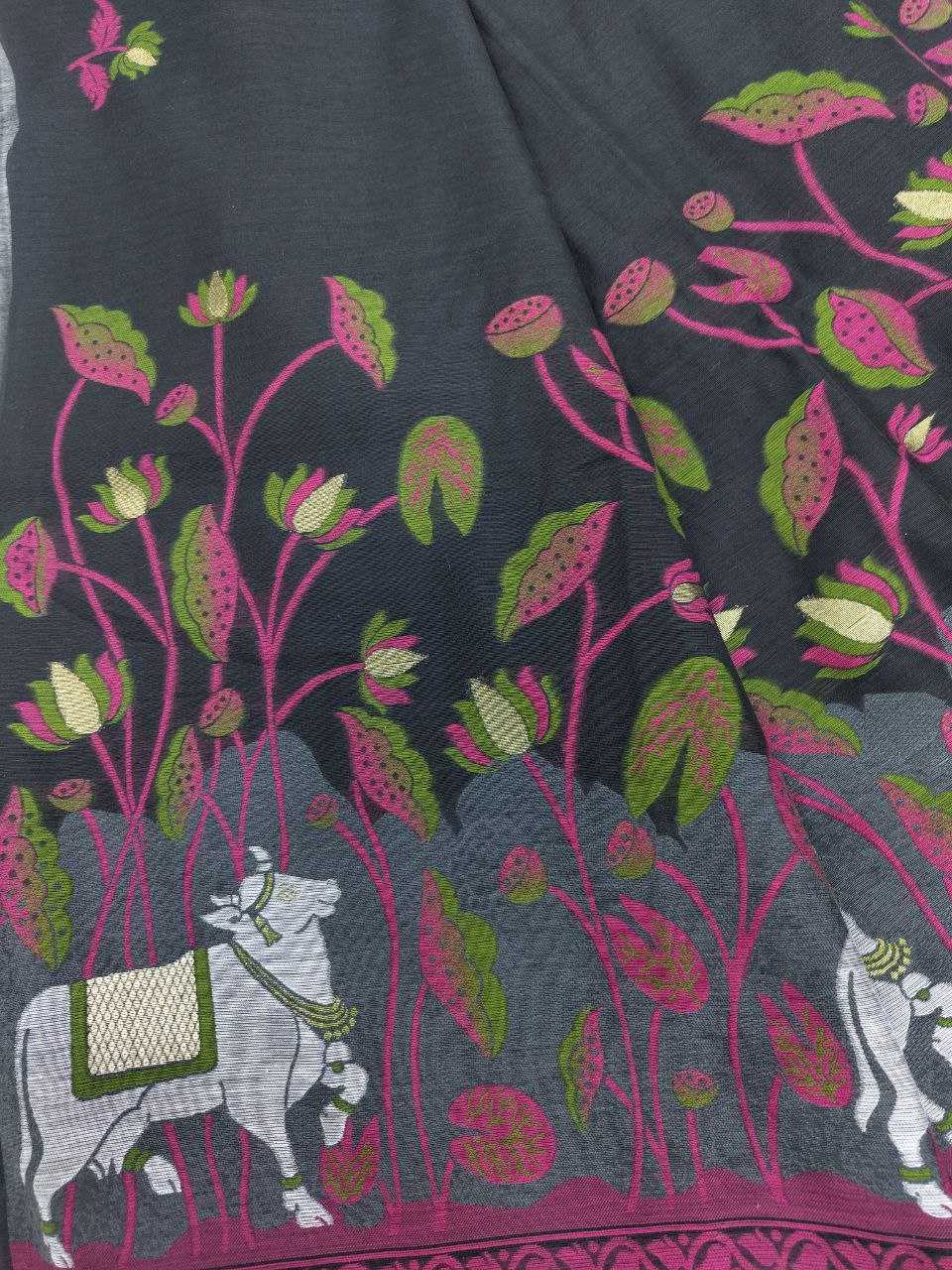 Ynf Soft Cotton KESH505 muga cotton cow 2 Sarees Wholesale Designer Sarees Party Wear Sarees Fancy Sarees Manufacturer