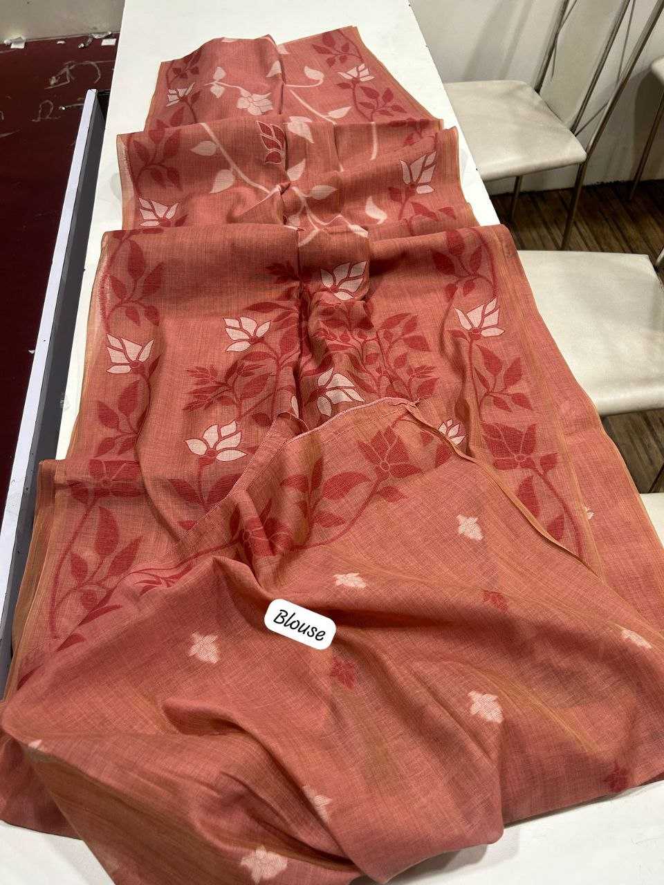 Ynf Soft Cotton KESH505 MUGA COTTON JAMDANI 10 Sarees Wedding Collections Festive Collections Wholesale Cotton Sarees Zari Sarees Sarees With Blouse Manufacturer