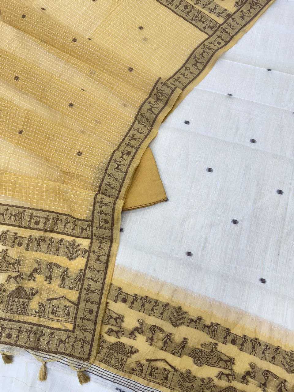 Ynf Soft Cotton KESH505 MUGA COTTON SUIT 430 Suits & Dresses Wedding Collections Festive Collections Wholesale Ladies Suits Unstitched Suits Cotton Dresses Manufacturer