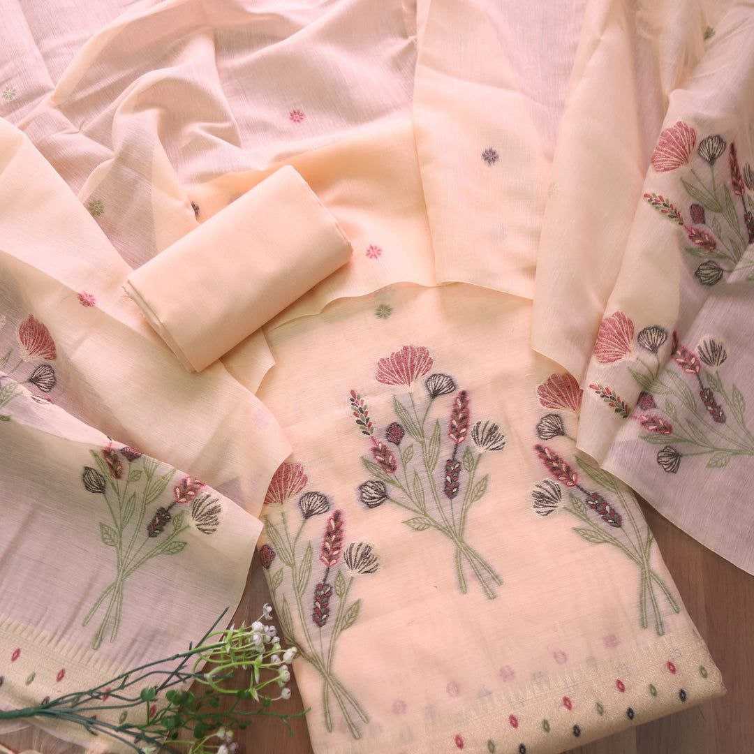 Ynf Soft Cotton KESH505 MUGA COTTON SUIT 501 Suits & Dresses Wedding Collections Festive Collections Wholesale Unstitched Suits Cotton Suits Cotton Dresses Manufacturer