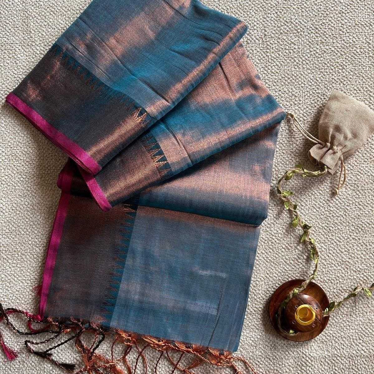 Ynf Soft Cotton KESH525 TEMPLE RAGA TISSUE Sarees Wholesale Jacquard Saree Lightweight Sarees Manufacturer
