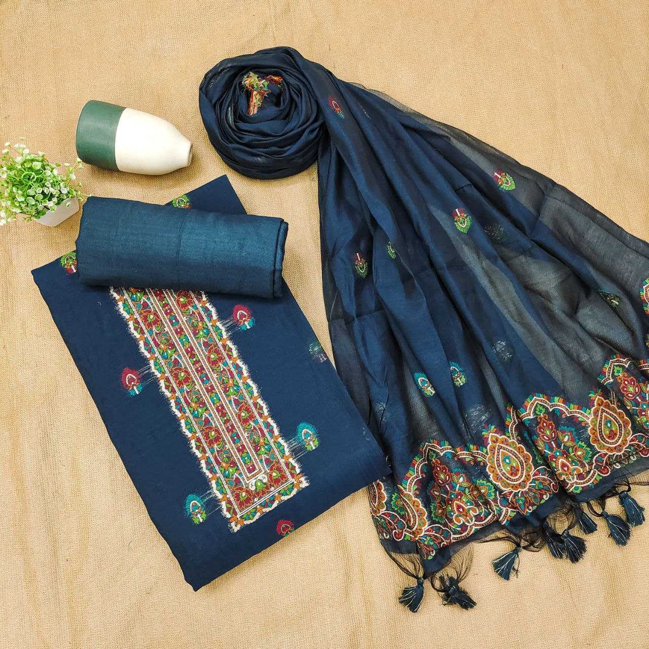 Ynf Soft Cotton KESH532 PASHMINA SUIT 6001 Suits & Dresses Wedding Collections Festive Collections Wholesale Unstitched Suits Cotton Dresses Wedding guest dresses Manufacturer