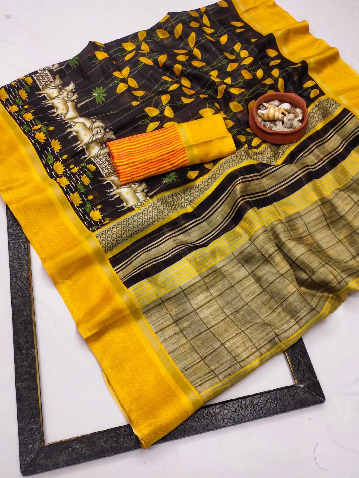 Ynf Soft Cotton RIN203 AMBAR Sarees Wholesale Designer Sarees Cotton Sarees Tussar Sarees Manufacturer