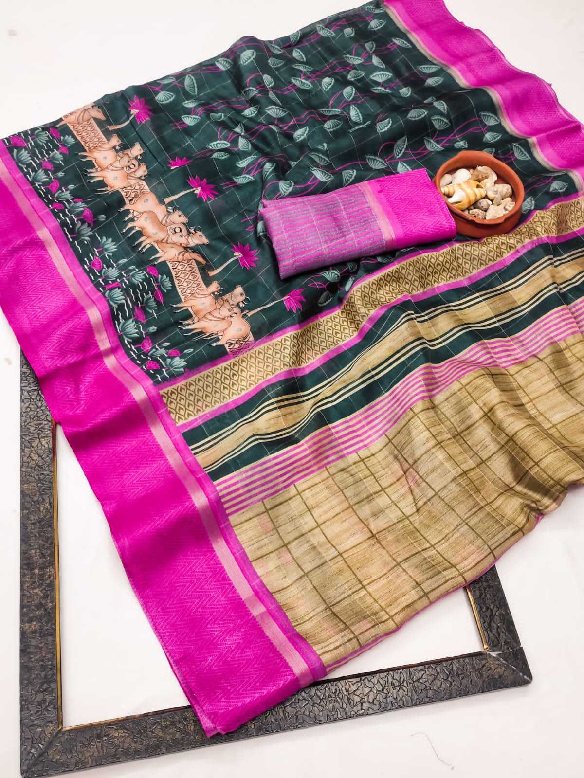 Ynf Soft Cotton RIN203 AMBAR Sarees Wholesale Designer Sarees Cotton Sarees Tussar Sarees Manufacturer
