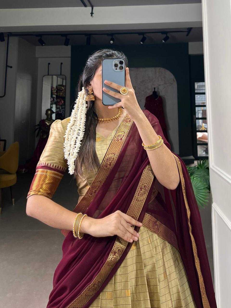 Ynf Soft Cotton Silk KESH134 2050 Lehengas Festive Collections Wholesale Designer Lehenga Silk Lehenga Onam Collections Manufacturer