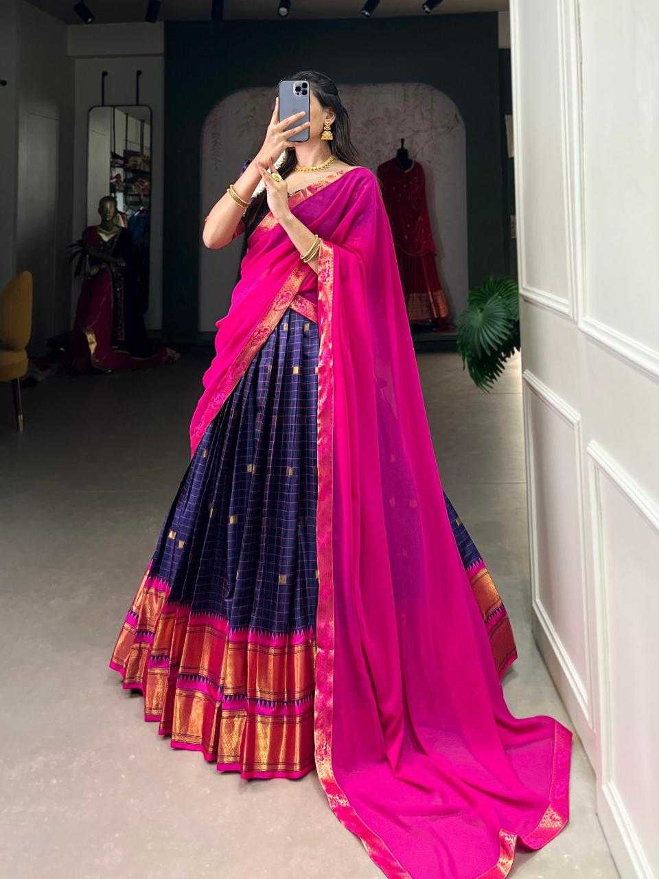 Ynf Soft Cotton Silk KESH134 2050 Lehengas Festive Collections Wholesale Designer Lehenga Silk Lehenga Onam Collections Manufacturer