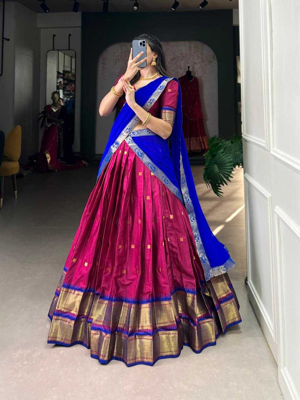 Ynf Soft Cotton Silk KESH134 2050 Lehengas Festive Collections Wholesale Designer Lehenga Silk Lehenga Onam Collections Manufacturer