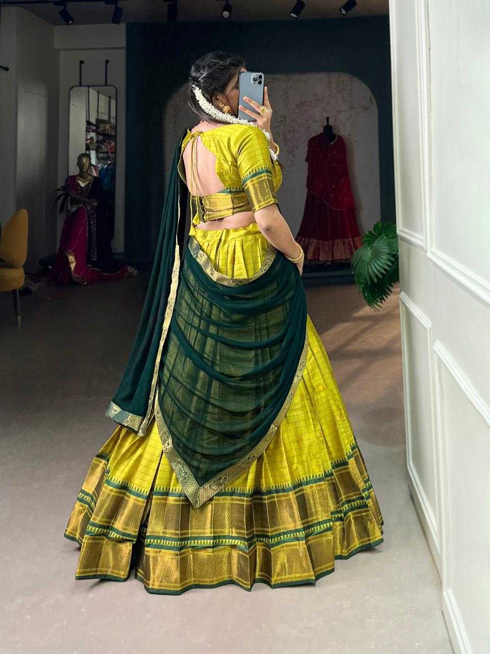 Ynf Soft Cotton Silk KESH134 2050 Lehengas Festive Collections Wholesale Designer Lehenga Silk Lehenga Onam Collections Manufacturer