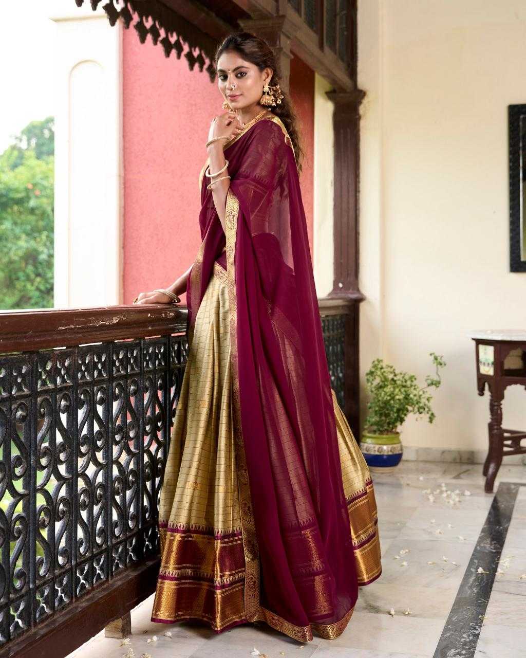 Ynf Soft Cotton Silk KESH134 2050 Lehengas Festive Collections Wholesale Designer Lehenga Silk Lehenga Onam Collections Manufacturer