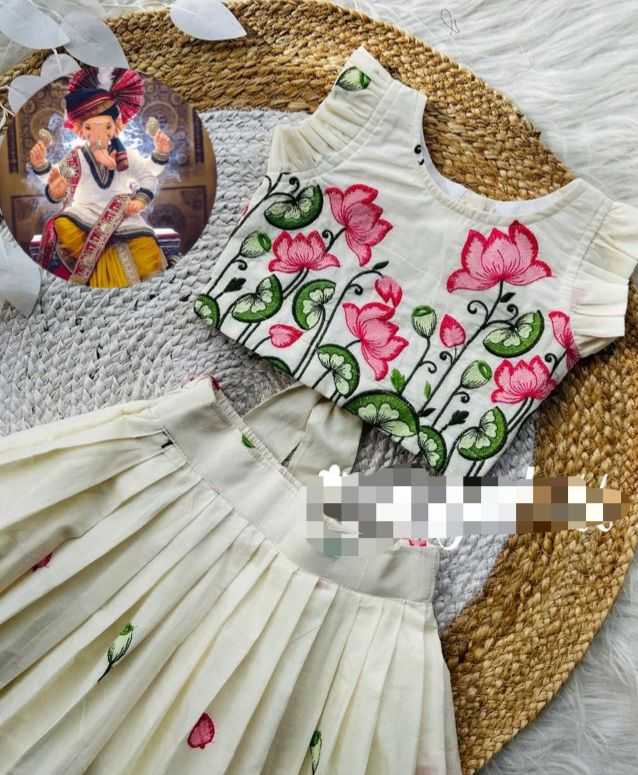 Ynf Soft Cotton Silk KESH493 Sumer Kids Wear Festive Collections Wholesale Kids Lehenga Kids Lehenga Choli Onam Collections Manufacturer