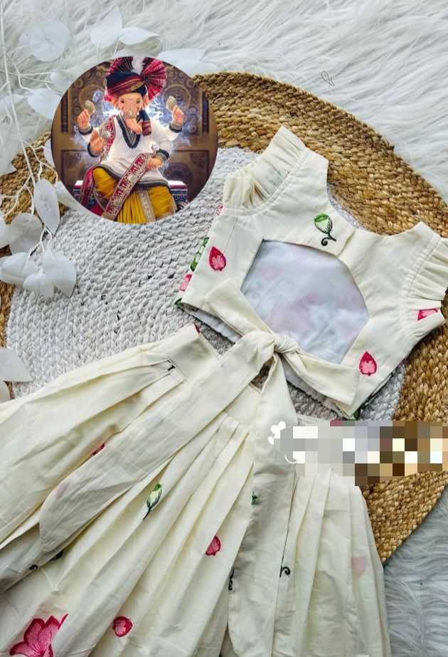 Ynf Soft Cotton Silk KESH493 Sumer Kids Wear Festive Collections Wholesale Kids Lehenga Kids Lehenga Choli Onam Collections Manufacturer