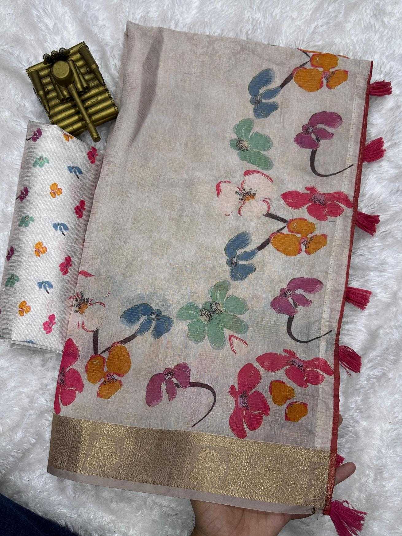 Ynf Soft Cotton Silk KESH500 Rasmika Silk Sarees Wholesale Printed Silk Saree Cotton Silk Sarees Zari Border Silk Sarees Manufacturer