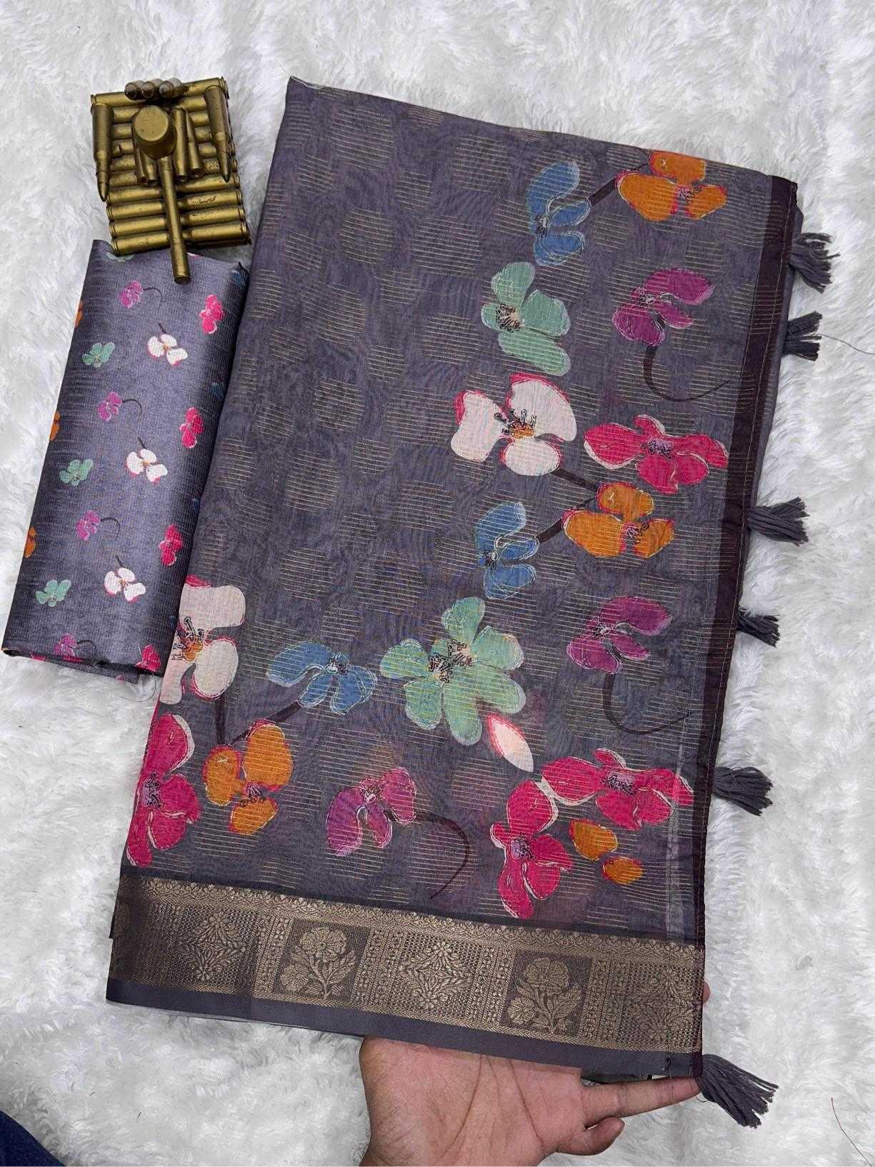 Ynf Soft Cotton Silk KESH500 Rasmika Silk Sarees Wholesale Printed Silk Saree Cotton Silk Sarees Zari Border Silk Sarees Manufacturer