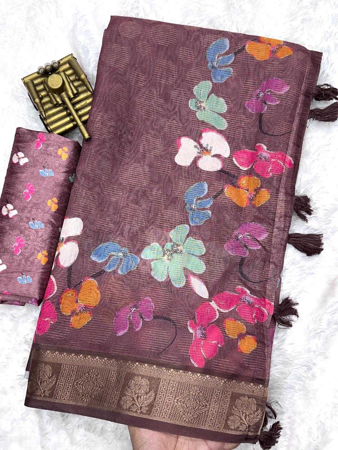 Ynf Soft Cotton Silk KESH500 Rasmika Silk Sarees Wholesale Printed Silk Saree Cotton Silk Sarees Zari Border Silk Sarees Manufacturer