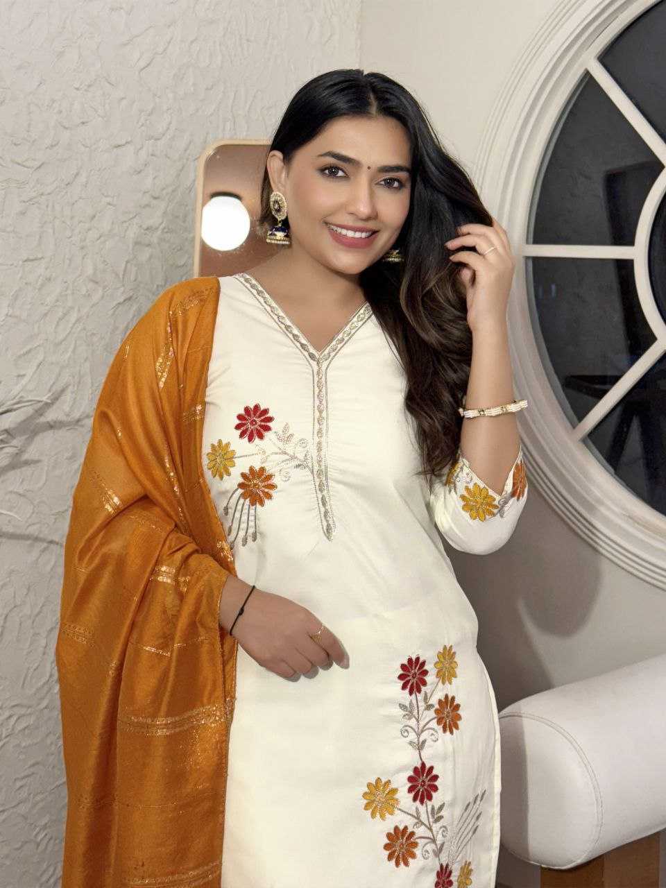 Ynf Soft Cotton Silk KESH529 KASTURI Suits & Dresses Wedding Collections Festive Collections Wholesale Embroidery Suits Cotton Suits Designer Suits Manufacturer