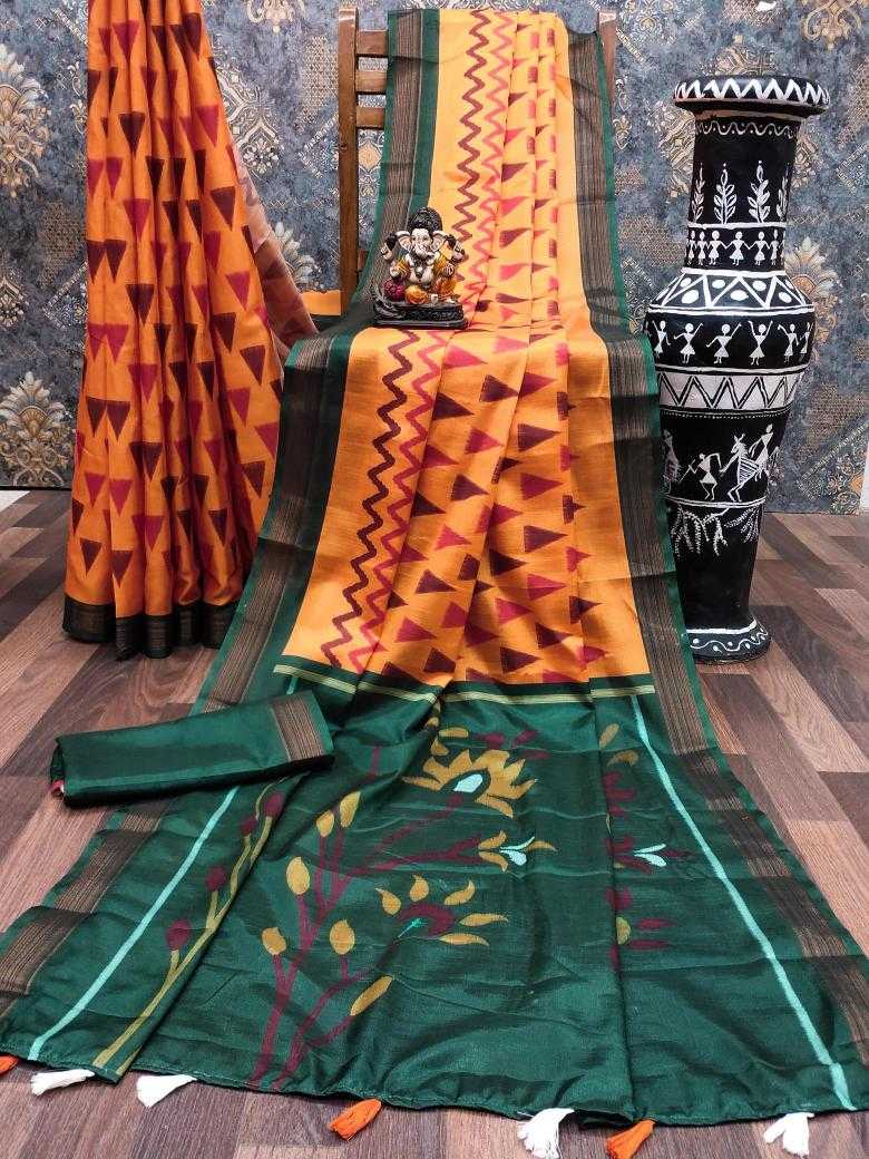 Ynf Soft Cotton Silk RIN183 PRAMILA Silk Sarees Wedding Collections Wholesale Printed Silk Saree Cotton Silk Sarees Ikkat Silk Sarees Manufacturer