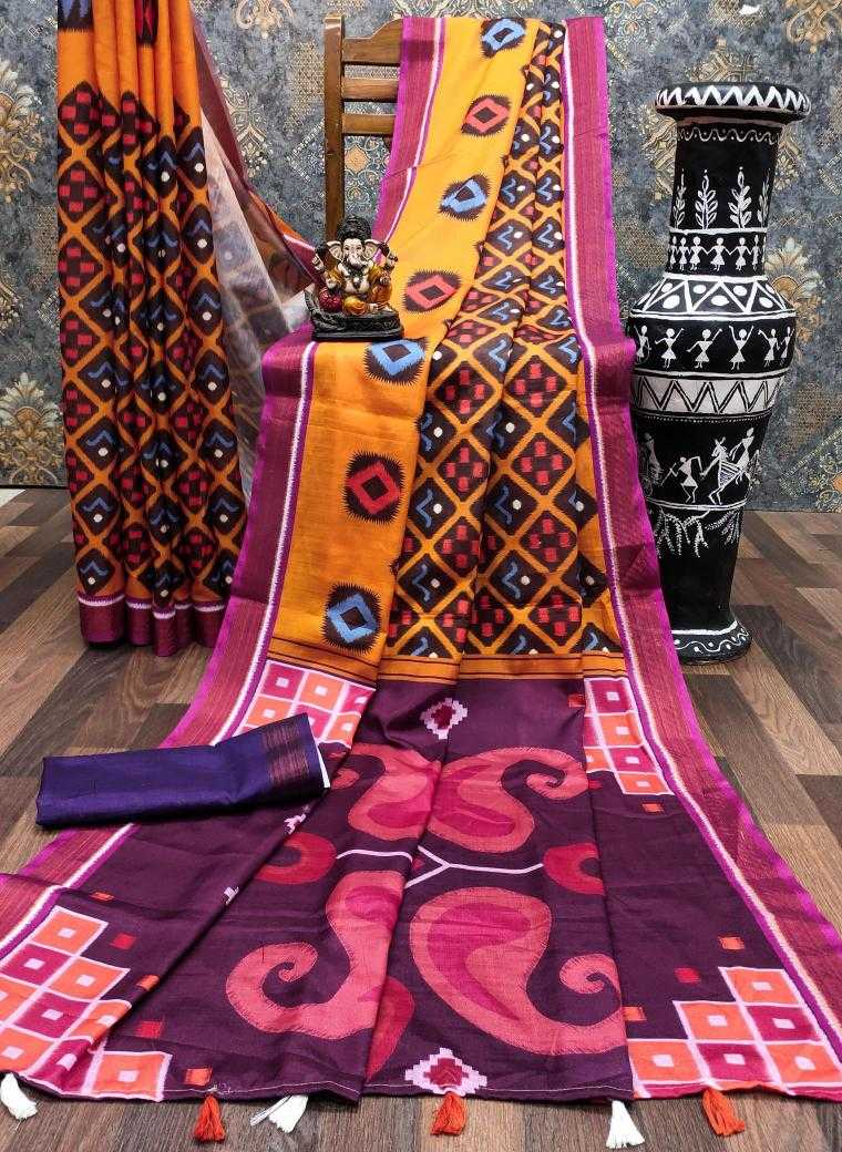 Ynf Soft Cotton Silk RIN183 PRAMILA Silk Sarees Wedding Collections Wholesale Printed Silk Saree Cotton Silk Sarees Ikkat Silk Sarees Manufacturer