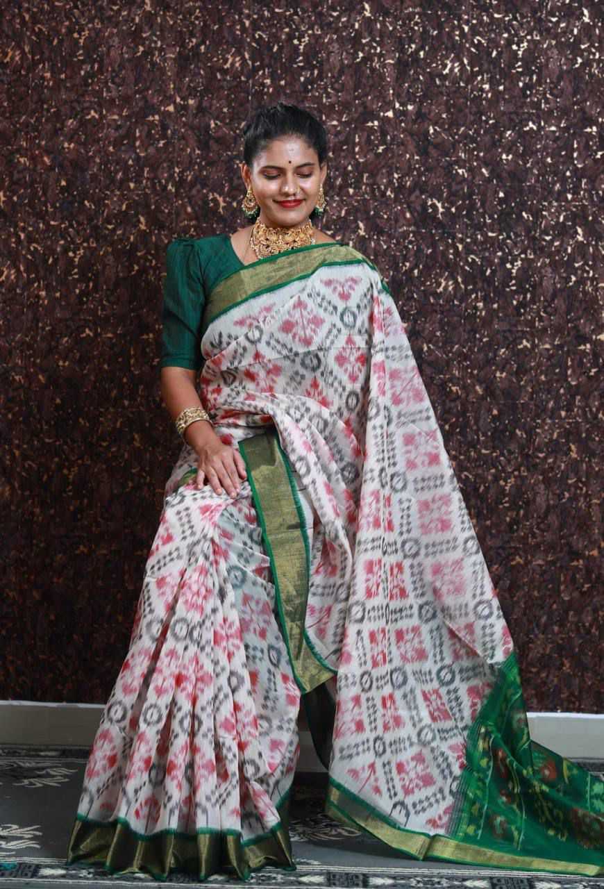 Ynf Soft Cotton Silk RIN183 PRAMILA Silk Sarees Wedding Collections Wholesale Printed Silk Saree Cotton Silk Sarees Ikkat Silk Sarees Manufacturer