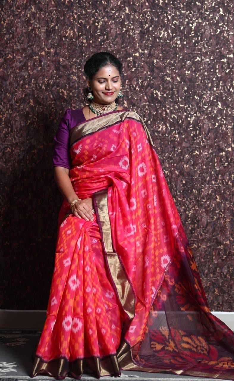 Ynf Soft Cotton Silk RIN183 PRAMILA Silk Sarees Wedding Collections Wholesale Printed Silk Saree Cotton Silk Sarees Ikkat Silk Sarees Manufacturer