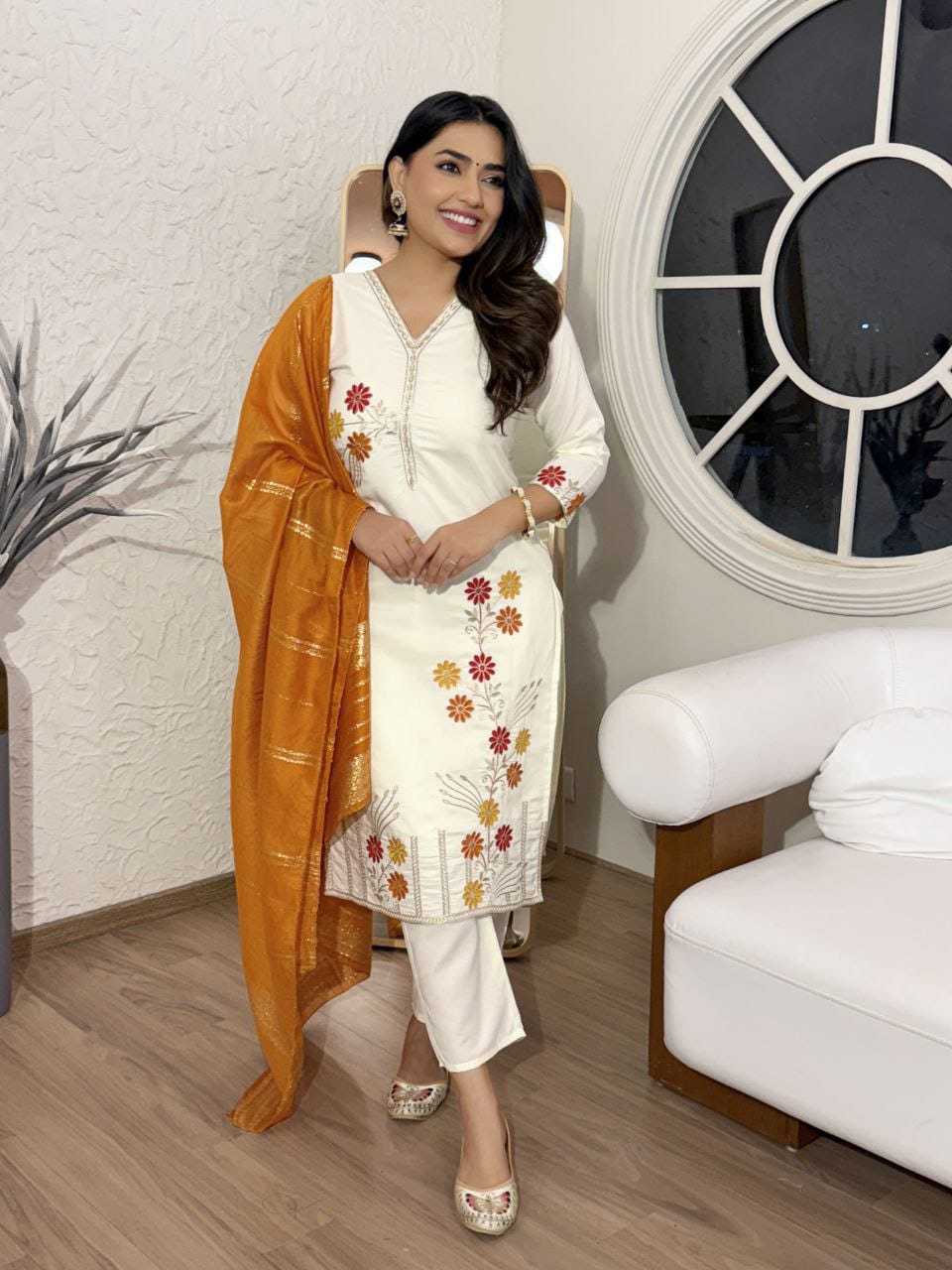 Ynf Soft Cotton Silk RIN222 110 Kurti Wholesale Designer Kurtis Cotton Kurtis Embroidered Kurtis Manufacturer