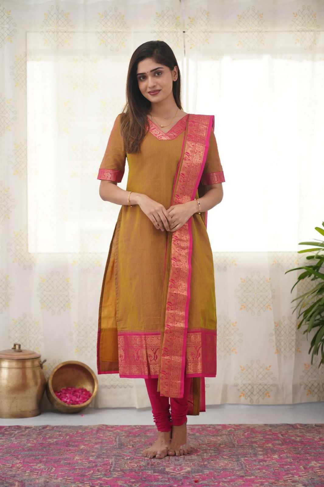 Ynf Soft Cotton Silk RIN222 SI-254 Suits & Dresses Wholesale Ladies Silk Suit Party wear suits Designer Suits Manufacturer