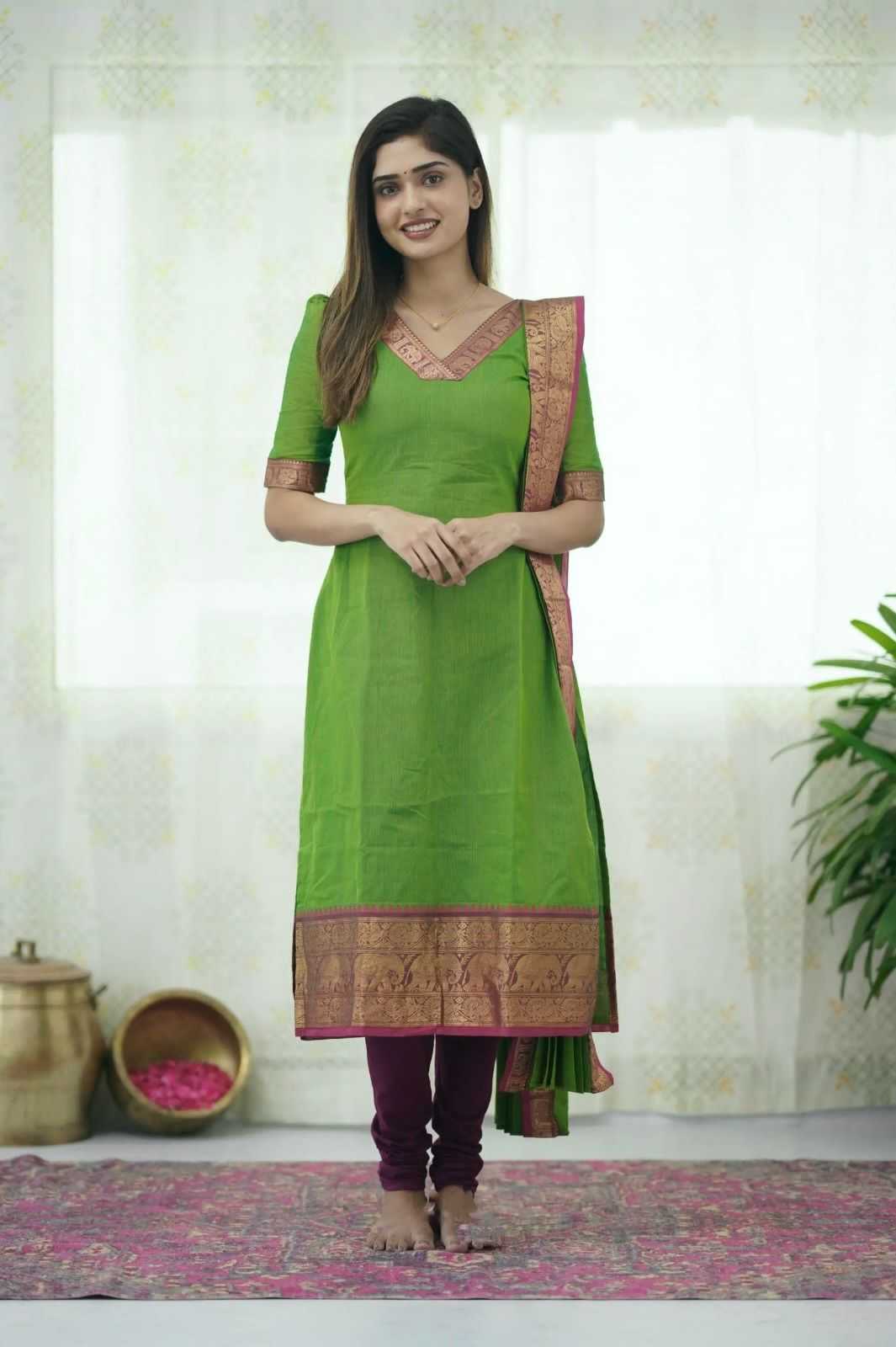 Ynf Soft Cotton Silk RIN222 SI-254 Suits & Dresses Wholesale Ladies Silk Suit Party wear suits Designer Suits Manufacturer