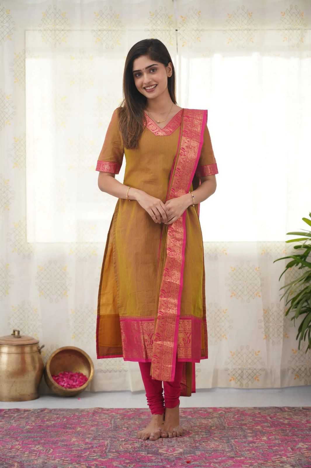 Ynf Soft Cotton Silk RIN222 SI-254 Suits & Dresses Wholesale Ladies Silk Suit Party wear suits Designer Suits Manufacturer