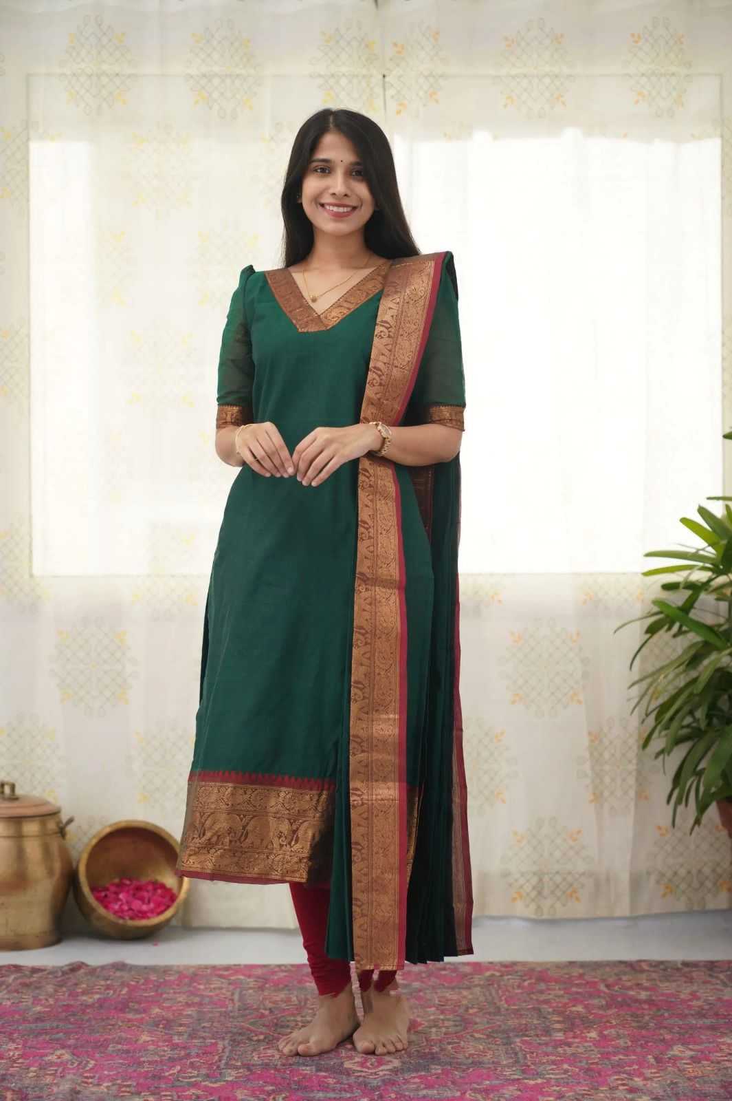 Ynf Soft Cotton Silk RIN222 SI-254 Suits & Dresses Wholesale Ladies Silk Suit Party wear suits Designer Suits Manufacturer