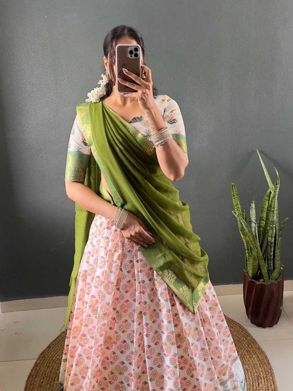 Ynf Soft Dola KESH554 Gajanand Lehengas Wholesale Silk Lehenga Printed Lehenga Manufacturer