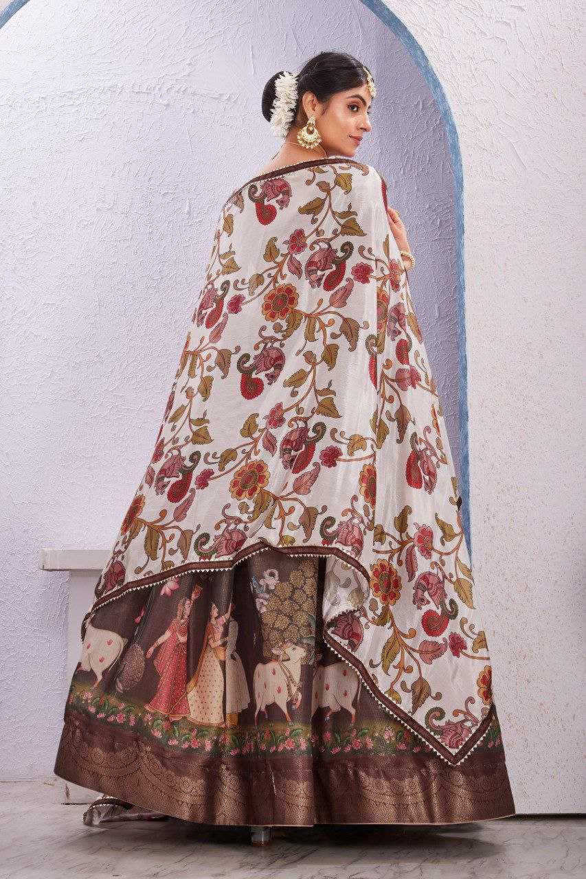 Ynf Soft Dola KESH554 Kamal Lehengas Wholesale Printed Lehenga Manufacturer