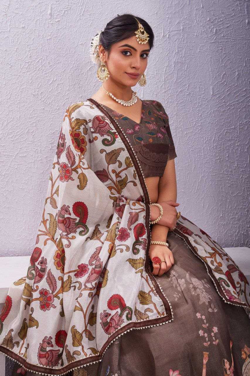 Ynf Soft Dola KESH554 Kamal Lehengas Wholesale Printed Lehenga Manufacturer