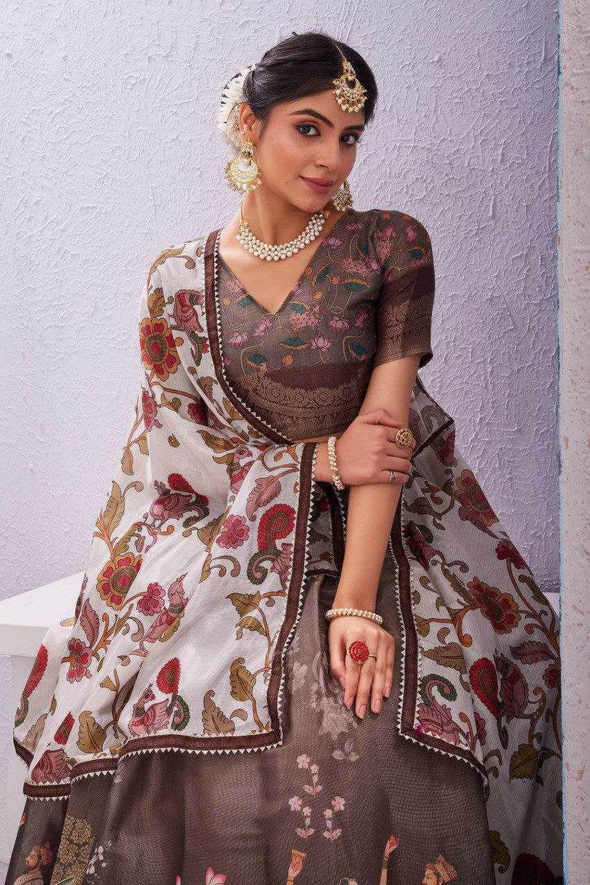 Ynf Soft Dola KESH554 Kamal Lehengas Wholesale Printed Lehenga Manufacturer